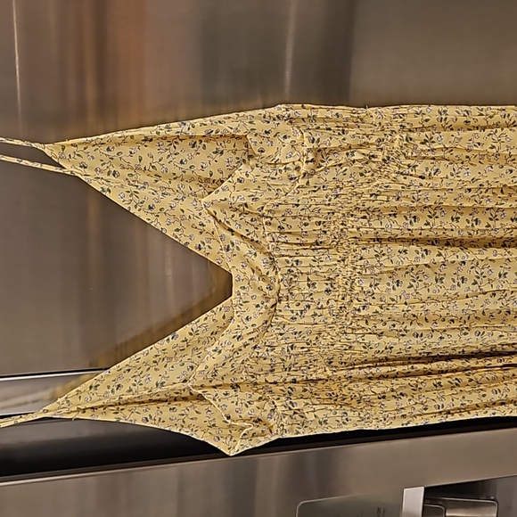 💕DOEN💕 Irina Dress ~ Moonflower Floral Print Yellow Small S NWT - Picture 14 of 16